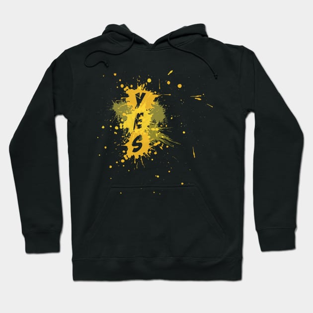 YES Splash | Yellow Version Hoodie by Kinitro